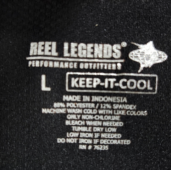 Reel Legends Perfomance Outfitters Keep it Cool,  Black‎ Maxi Skirt size Large - Picture 2 of 6
